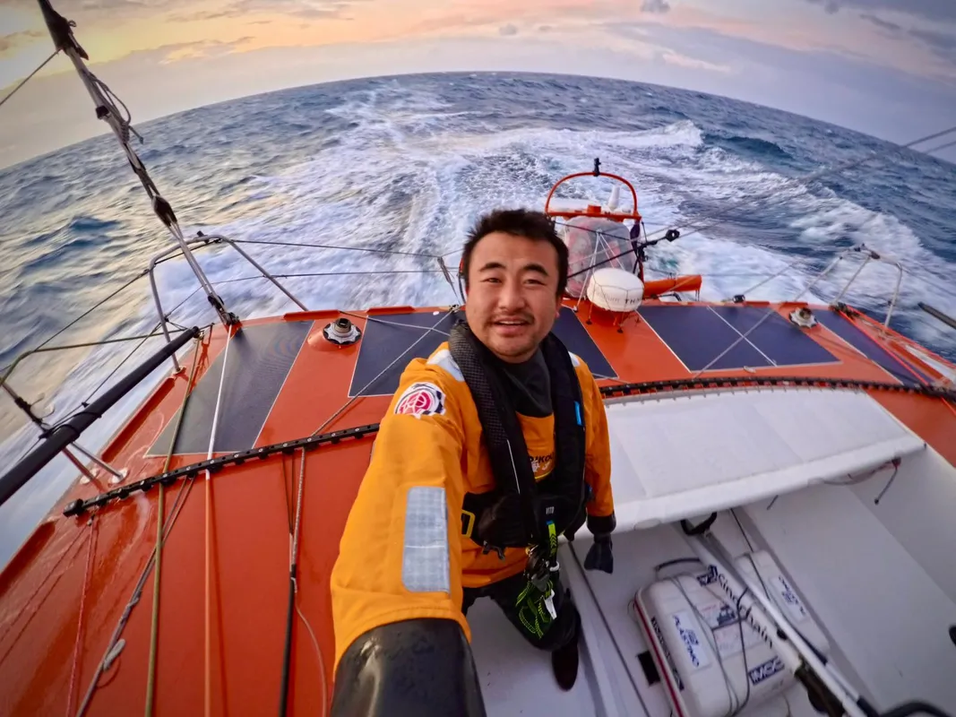 COURSE, 27 DÉCEMBRE 2024 : Photo envoyée depuis le bateau Singchain Team Haikou lors de la course à la voile du Vendée Globe le 27 décembre 2024. (Photo du skipper Jingkun Xu)
