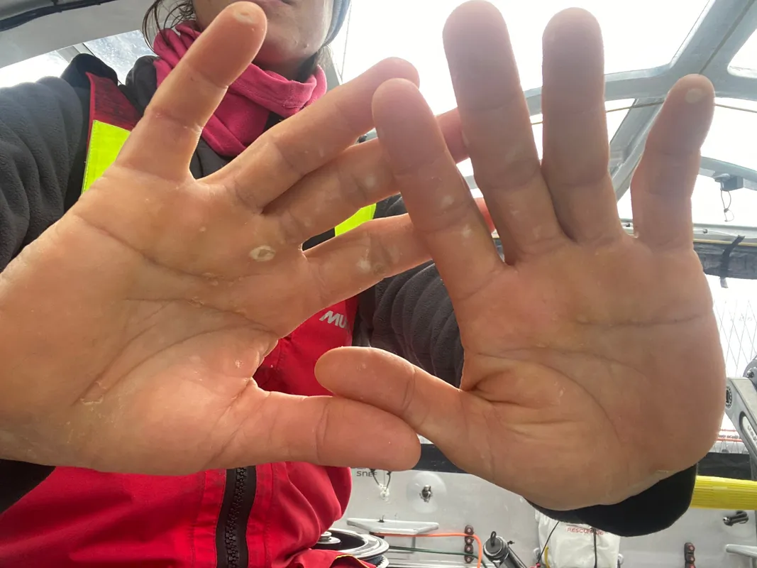 COURSE, 27 DÉCEMBRE 2024 : Photo envoyée depuis le bateau TeamWork - Team Snef lors de la course à la voile du Vendée Globe, le 27 décembre 2024. (Photo du skipper Justine Mettraux)