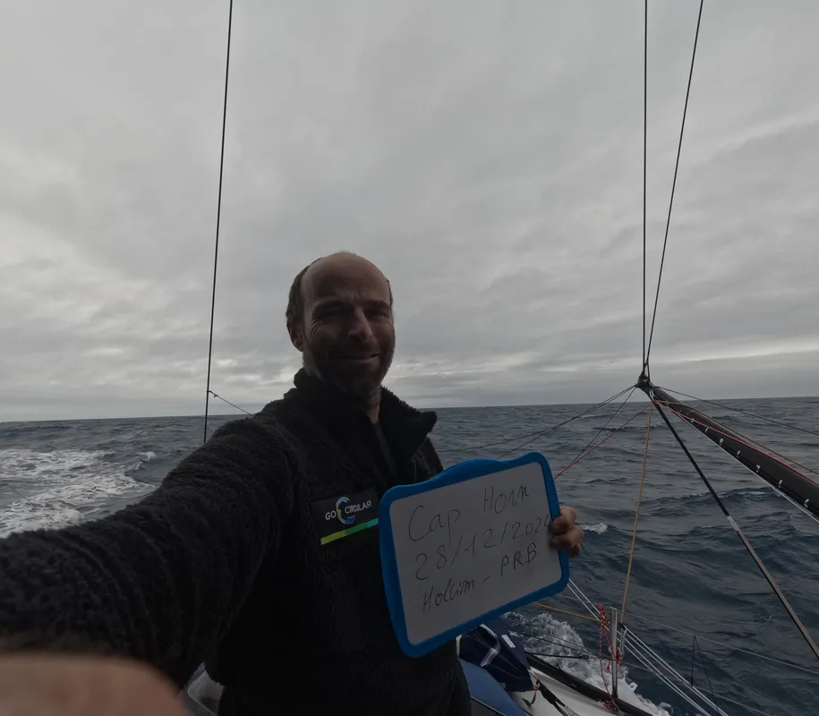 RACE, DECEMBER 28, 2024 : Photo sent from the boat HOLCIM - PRB during the Vendee Globe sailing race on December 28, 2024. (Photo by skipper Nicolas Lunven)
Cape Horn
