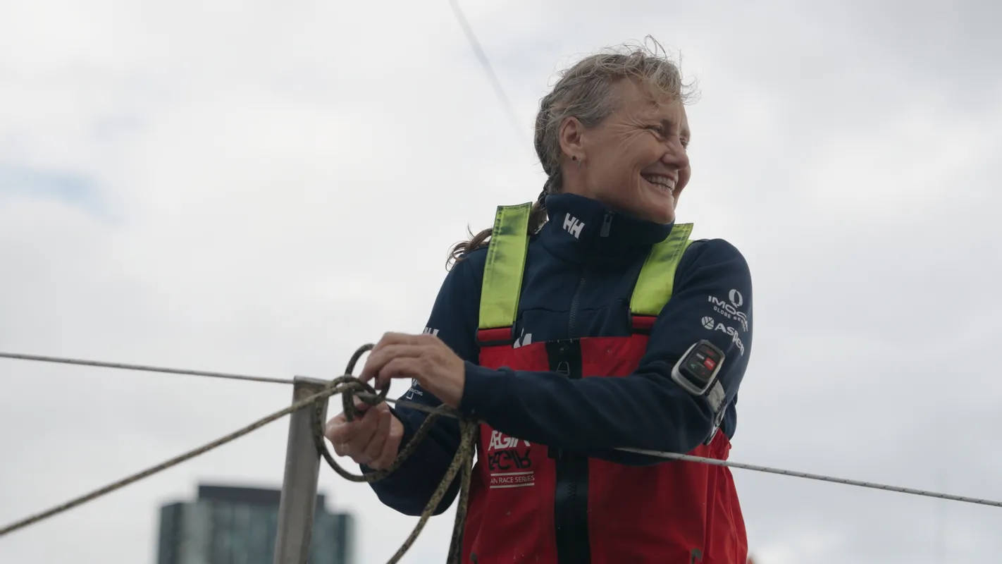 AUSTRALIA, DECEMBER 28, 2024 : Photo sent from the team of Medallia boat arriving in Melbourne (Australia) under jury rig after retiring from the Vendee Globe sailing race on December 28, 2024. (Photo by Team Medallia)

