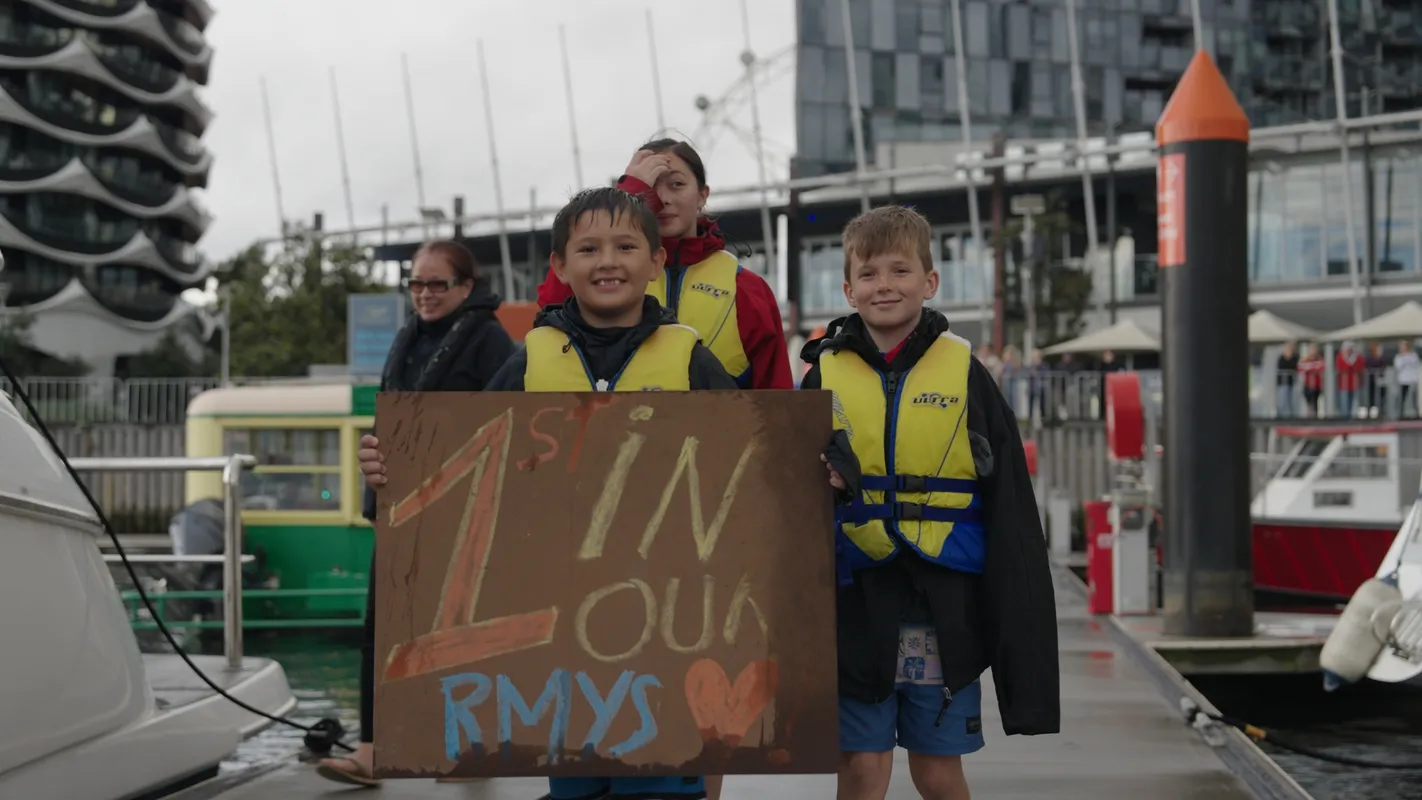 AUSTRALIA, DECEMBER 28, 2024 : Photo sent from the team of Medallia boat arriving in Melbourne (Australia) under jury rig after retiring from the Vendee Globe sailing race on December 28, 2024. (Photo by Team Medallia)
