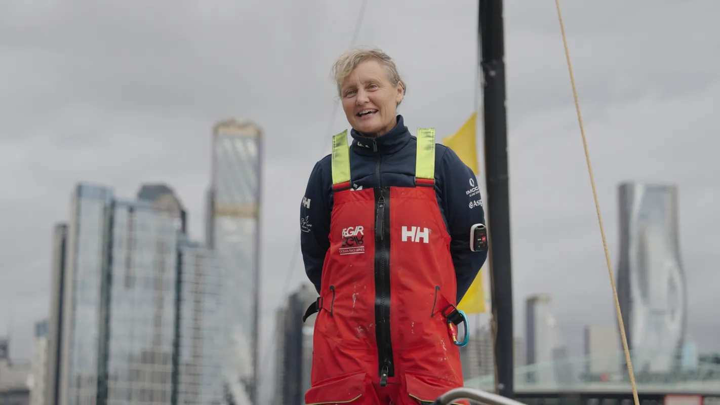 AUSTRALIA, DECEMBER 28, 2024 : Photo sent from the team of Medallia boat arriving in Melbourne (Australia) under jury rig after retiring from the Vendee Globe sailing race on December 28, 2024. (Photo by Team Medallia)
