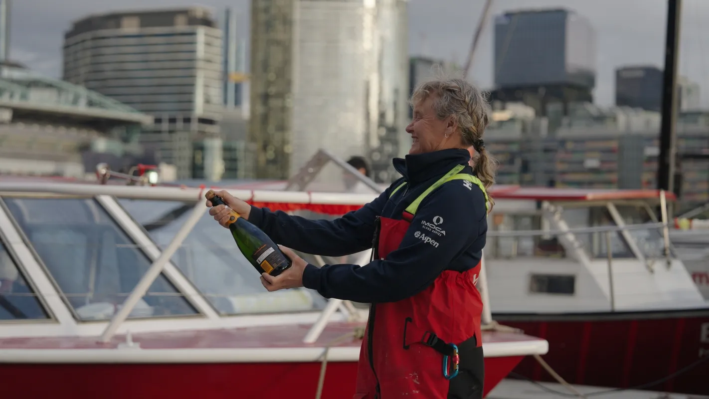 AUSTRALIA, DECEMBER 28, 2024 : Photo sent from the team of Medallia boat arriving in Melbourne (Australia) under jury rig after retiring from the Vendee Globe sailing race on December 28, 2024. (Photo by Team Medallia)
