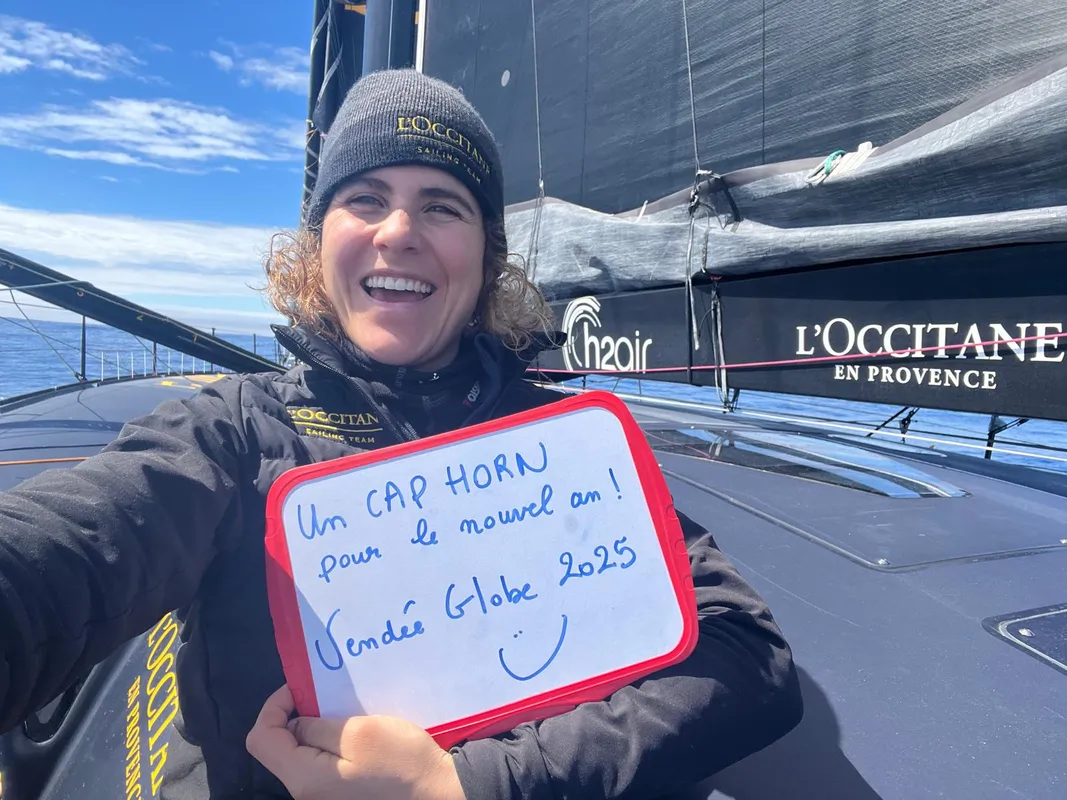 RACE, JANUARY 01, 2024 : Photo sent from the boat L’Occitane en Provence during the Vendee Globe sailing race on January 01, 2024. (Photo by skipper Clarisse Crémer)
Cape Horn