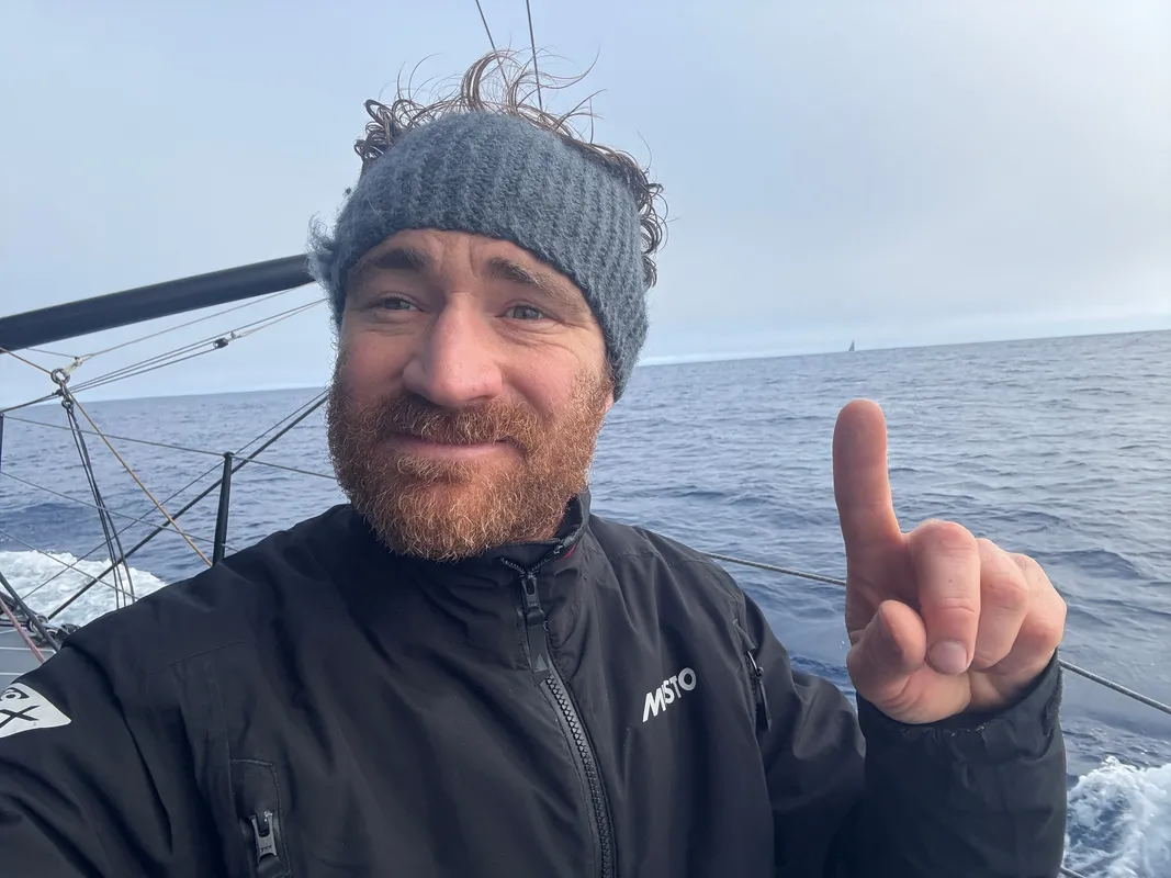 RACE, JANUARY 01, 2024 : Photo sent from the boat GUYOT Environnement - Water Family during the Vendee Globe sailing race on January 01, 2024. (Photo by skipper Benjamin Dutreux)
L’Occitane en Provence skipper Clarisse Crémer (FRA) in sight