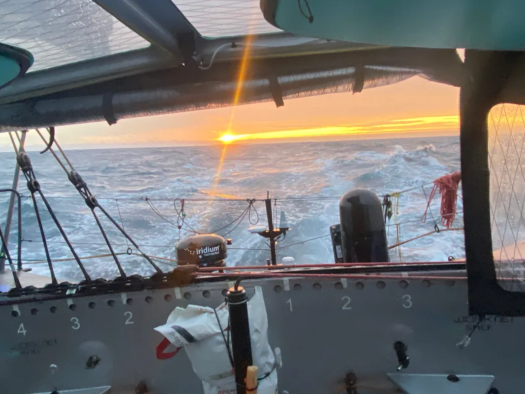 RACE, JANUARY 02, 2025 : Photo sent from the boat TeamWork - Team Snef during the Vendee Globe sailing race on January 02, 2025 - (Photo by skipper Justine Mettraux)