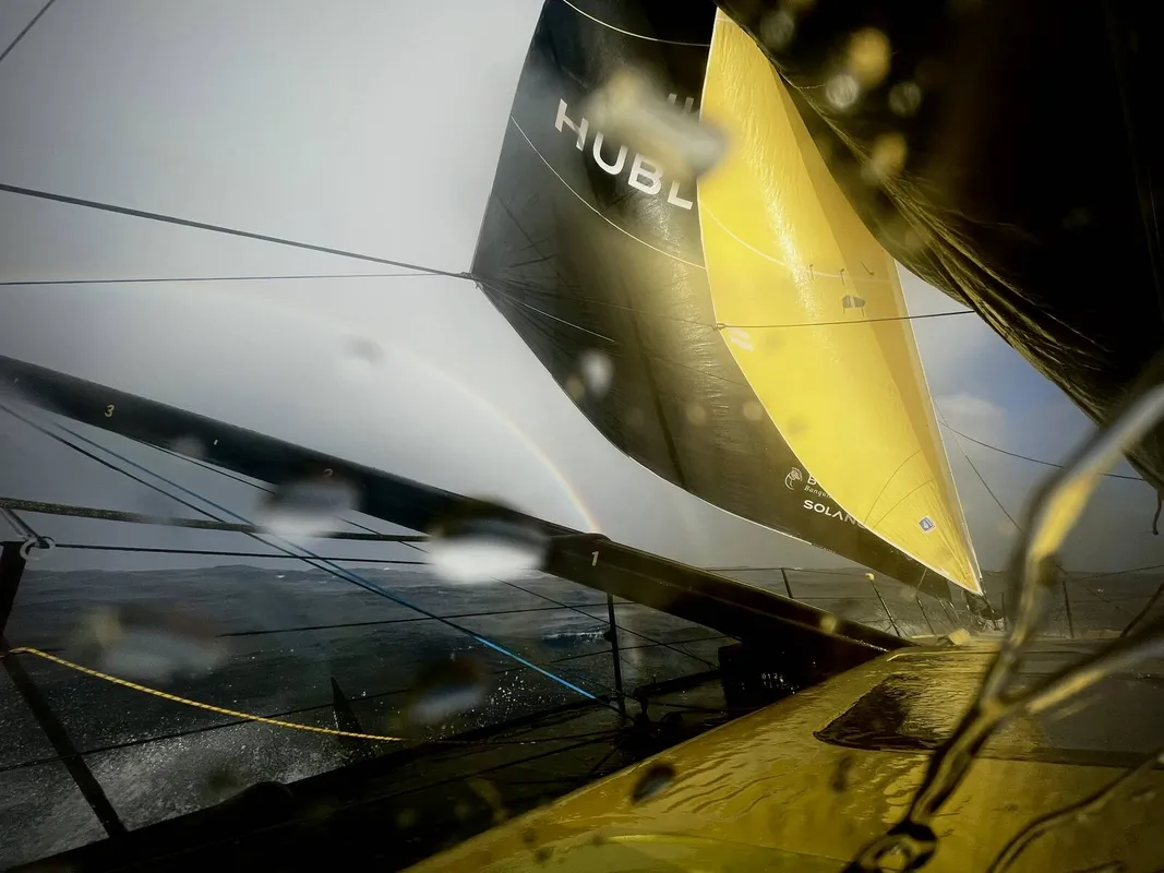 RACE, JANUARY 02, 2025 : Photo sent from the boat Hublot during the Vendee Globe sailing race on January 02, 2025. (Photo by skipper Alan Roura)