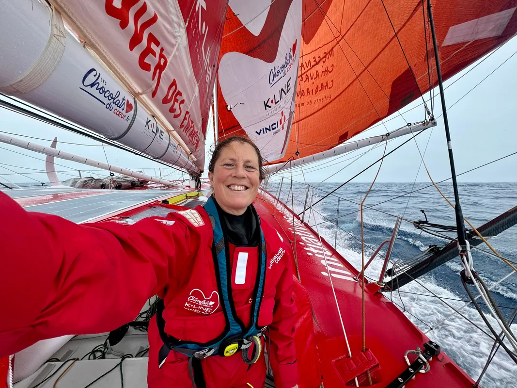 RACE, JANUARY 02, 2025 : Photo sent from the boat Initiatives-Coeur during the Vendee Globe sailing race on January 02, 2025. (Photo by skipper Sam Davies)