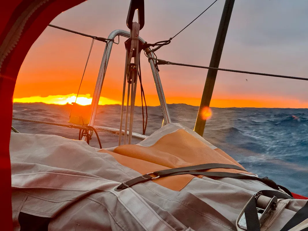 RACE, JANUARY 03, 2025 : Photo sent from the boat Initiatives-Coeur during the Vendee Globe sailing race on January 03, 2025. (Photo by skipper Sam Davies)