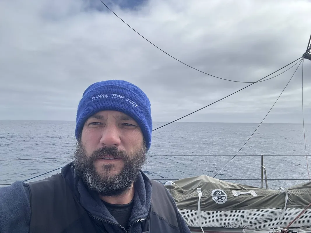 RACE, JANUARY 05, 2024 : Photo sent from the boat HUMAN Immobilier during the Vendee Globe sailing race on January 05, 2024. (Photo by skipper Antoine Cornic)