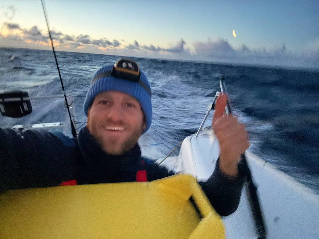 RACE, JANUARY 06, 2024 : Photo sent from the boat Monnoyeur - DUO for a JOB during the Vendee Globe sailing race on January 06, 2024. (Photo by skipper Benjamin Ferré)