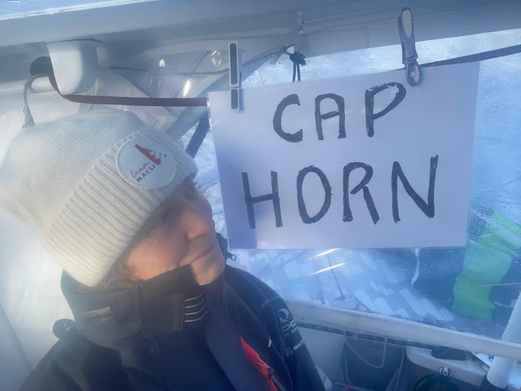 RACE, JANUARY 06, 2025 : Photo sent from the boat MACSF during the Vendee Globe sailing race on January 06, 2025. (Photo by skipper Isabelle Joschke)
Cape Horn