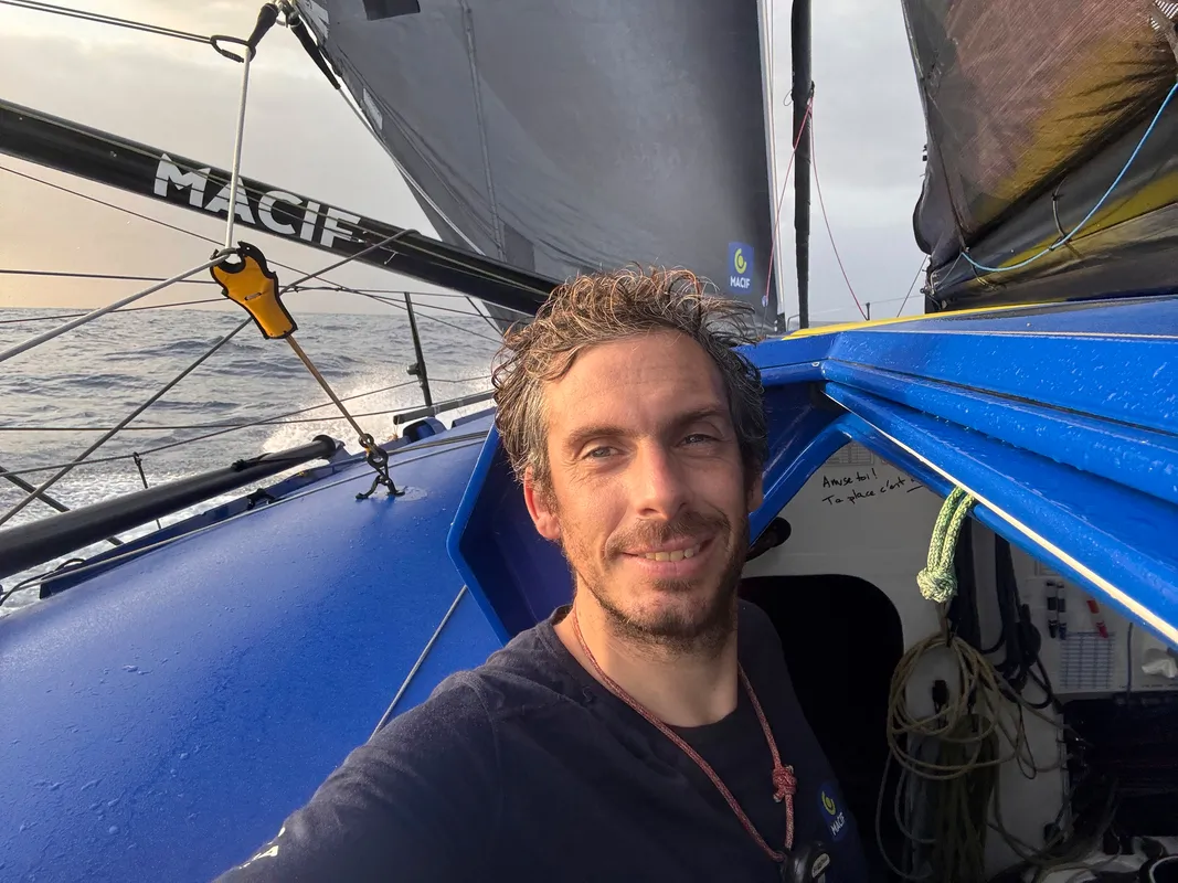 RACE, JANUARY 06, 2025 : Photo sent from the boat MACIF Santé Prévoyance during the Vendee Globe sailing race on January 06, 2025. (Photo by skipper Charlie Dalin)