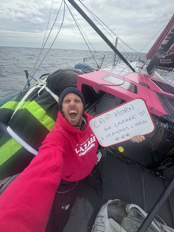 RACE, JANUARY 07, 2024 : Photo sent from the boat Lazare during the Vendee Globe sailing race on Janauary 07, 2024. (Photo by skipper Tanguy Le Turquais)
Cape Horn