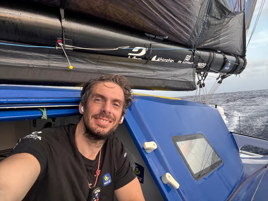 COURSE, 07 JANVIER 2025 : Photo envoyée depuis le bateau MACIF Santé Prévoyance lors de la course à la voile du Vendée Globe le 07 janvier 2025. (Photo du skipper Charlie Dalin)