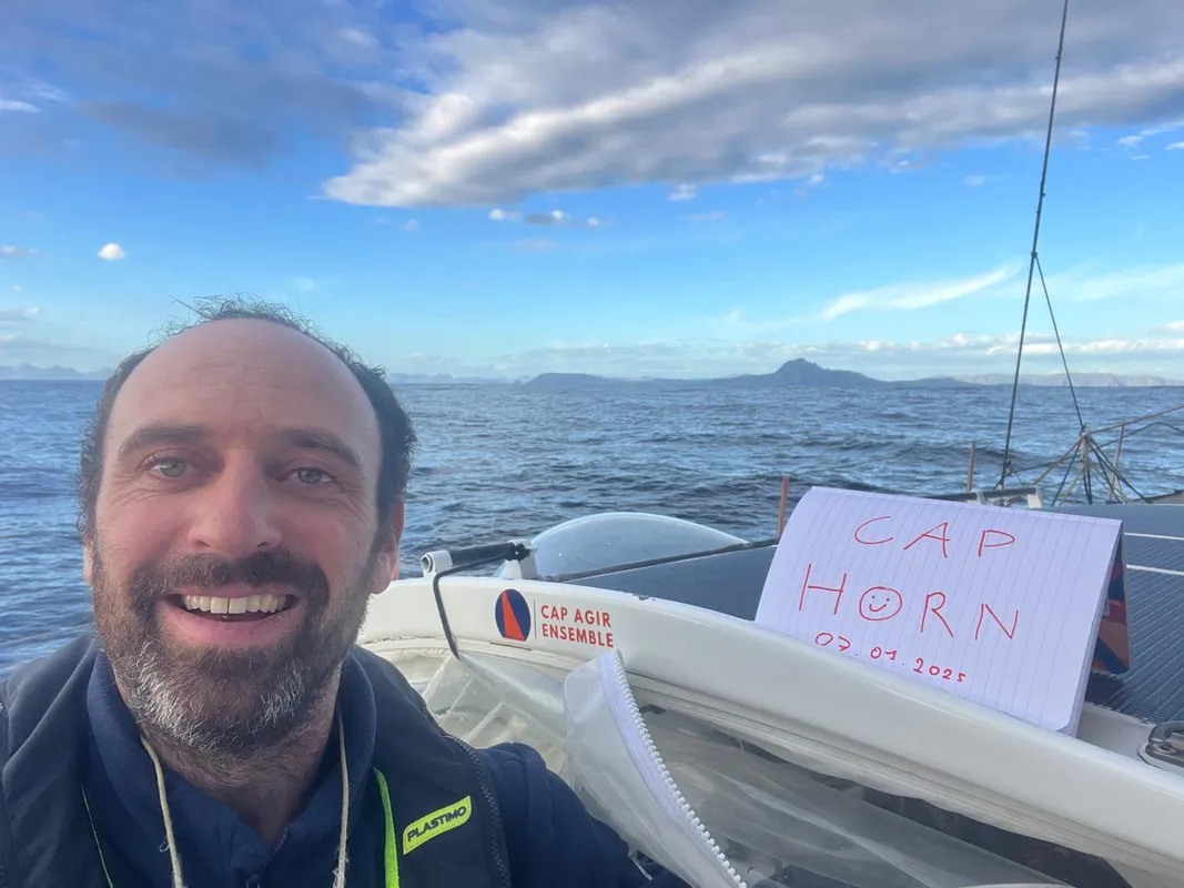 RACE, JANUARY 08, 2024 : Photo sent from the boat FOUSSIER during the Vendee Globe sailing race on January 08, 2024. (Photo by skipper Sébastien Marsset)
Cape Horn