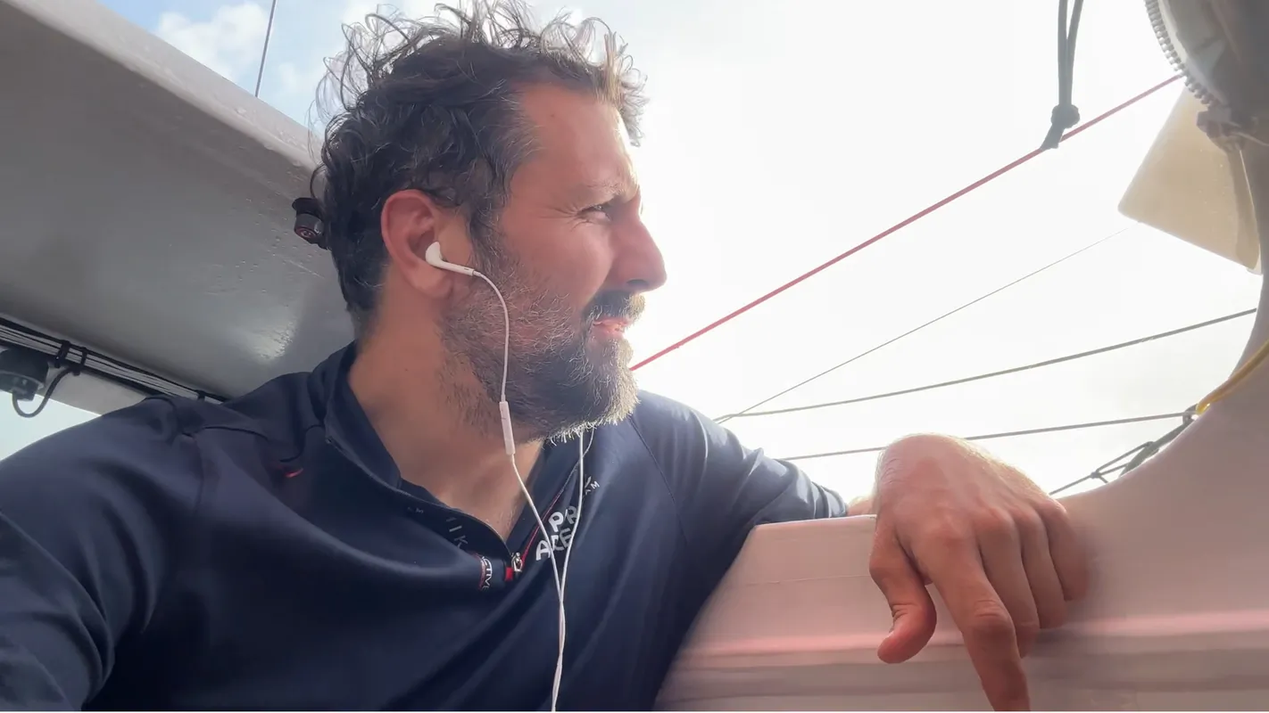 RACE, JANUARY 08, 2025 : Photo sent from the boat PAPREC ARKÉA during the Vendee Globe sailing race on January 08, 2025. (Photo by skipper Yoann Richomme)