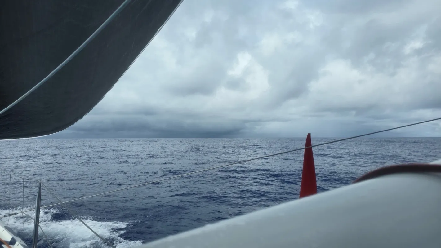 RACE, JANUARY 08, 2025 : Photo sent from the boat Biotherm during the Vendee Globe sailing race on January 08, 2025. (Photo by skipper Paul Meilhat)
