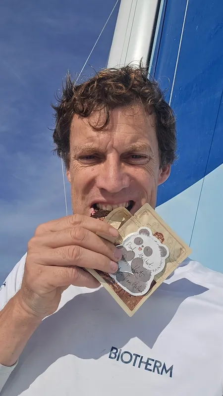 RACE, JANUARY 08, 2025 : Photo sent from the boat Biotherm during the Vendee Globe sailing race on January 08, 2025. (Photo by skipper Paul Meilhat)
