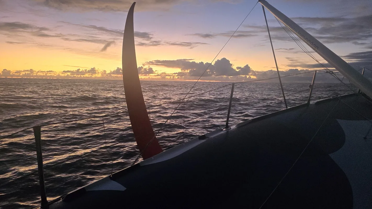 RACE, JANUARY 08, 2025 : Photo sent from the boat Biotherm during the Vendee Globe sailing race on January 08, 2025. (Photo by skipper Paul Meilhat)
