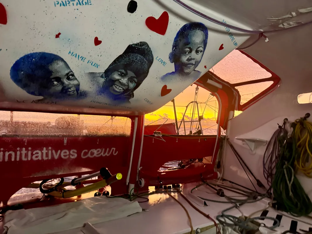 RACE, JANUARY 08, 2025 : Photo sent from the boat Initiatives-Coeur during the Vendee Globe sailing race on January 08, 2025. (Photo by skipper Sam Davies)