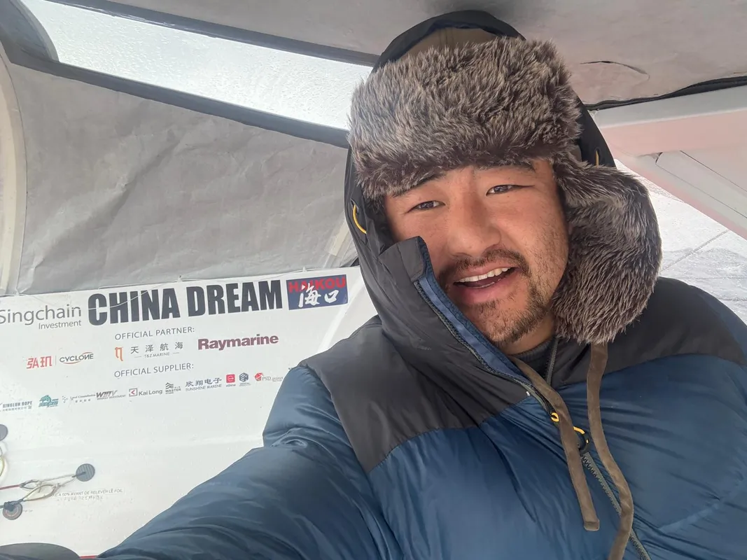 RACE, JANUARY 09, 2024 : Photo sent from the boat Singchain Team Haikou during the Vendee Globe sailing race on January 09, 2024. (Photo by skipper Jingkun Xu)
Point Nemo