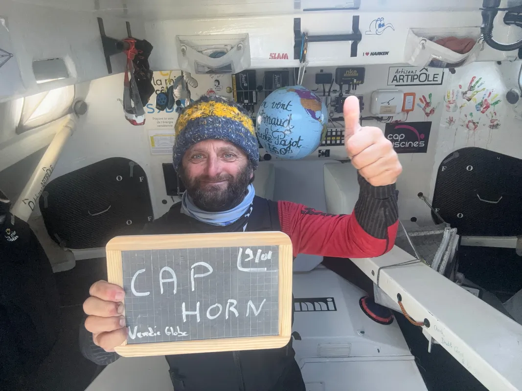 RACE, JANUARY 09, 2025 : Photo sent from the boat La Mie Caline during the Vendee Globe sailing race on January 09, 2025. (Photo by skipper Arnaud Boissières)
Cape Horn