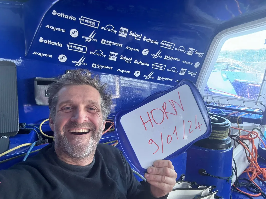 RACE, JANUARY 09, 2024 : Photo sent from the boat STAND AS ONE - Altavia during the Vendee Globe sailing race on January 09, 2024. (Photo by skipper Eric Bellion)
Cape Horn