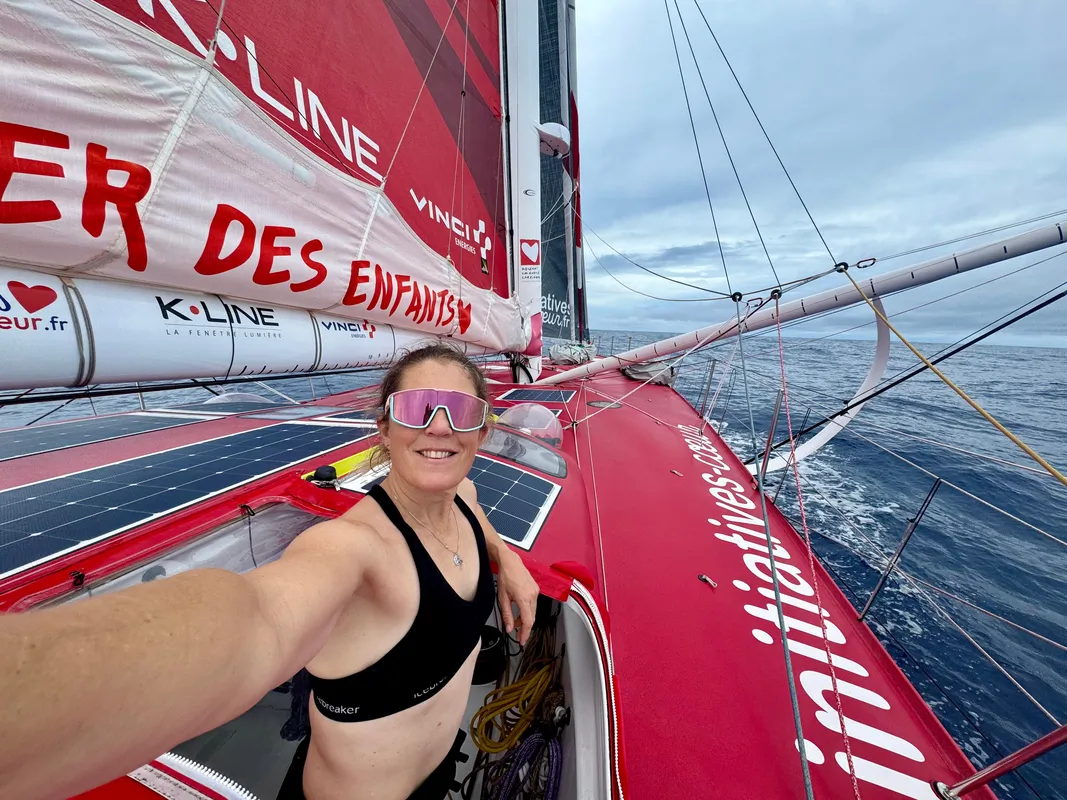 RACE, JANUARY 09, 2025 : Photo sent from the boat Initiatives-Coeur during the Vendee Globe sailing race on January 09, 2025. (Photo by skipper Sam Davies)