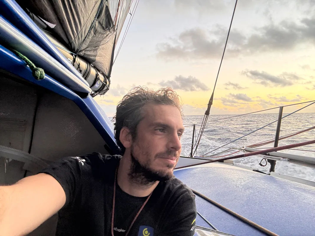 RACE, JANUARY 09, 2025 : Photo sent from the boat MACIF Santé Prévoyance during the Vendee Globe sailing race on January 09, 2025. (Photo by skipper Charlie Dalin)