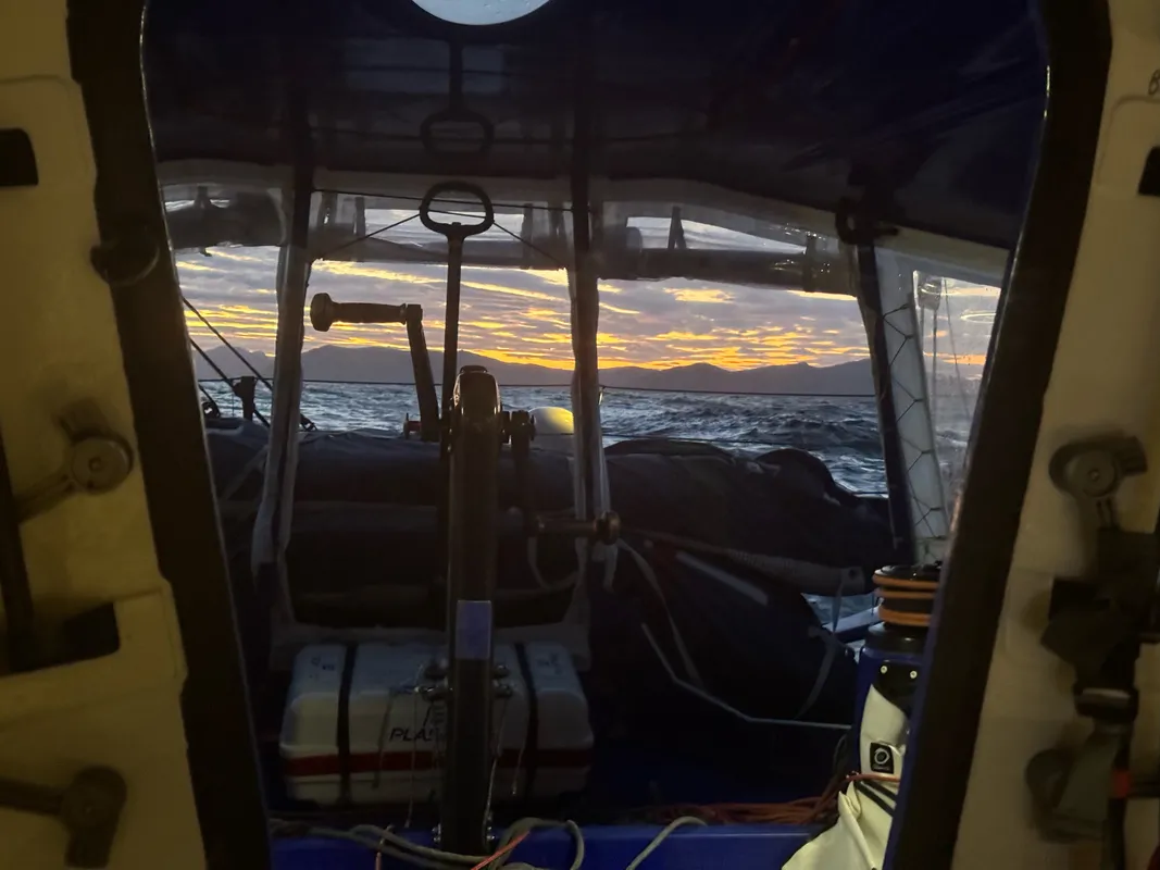 RACE, JANUARY 10, 2024 : Photo sent from the boat STAND AS ONE - Altavia during the Vendee Globe sailing race on January 10, 2024. (Photo by skipper Eric Bellion)
Le Maire strait