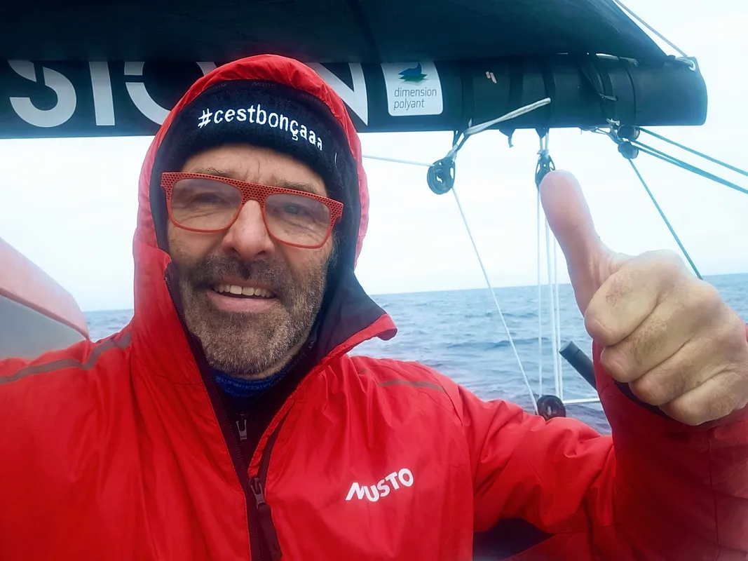 COURSE, 12 JANVIER 2025 : Photo envoyée depuis le bateau D'Ieteren Group lors de la course à la voile du Vendée Globe le 12 janvier 2025. (Photo du skipper Denis Van Weynbergh)