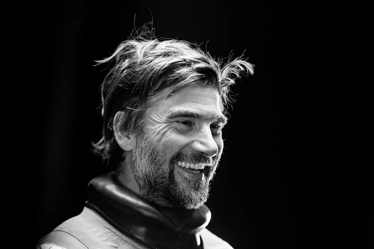LES SABLES D'OLONNE, FRANCE - JANUARY 30, 2025 : Malizia - Seaexplorer skipper Boris Herrmann (GER) is photographed in studio after taking 12th place in the Vendee Globe, on January 30, 2025 in Les Sables d'Olonne, France - (Photo by Lloyd Images / Alea)