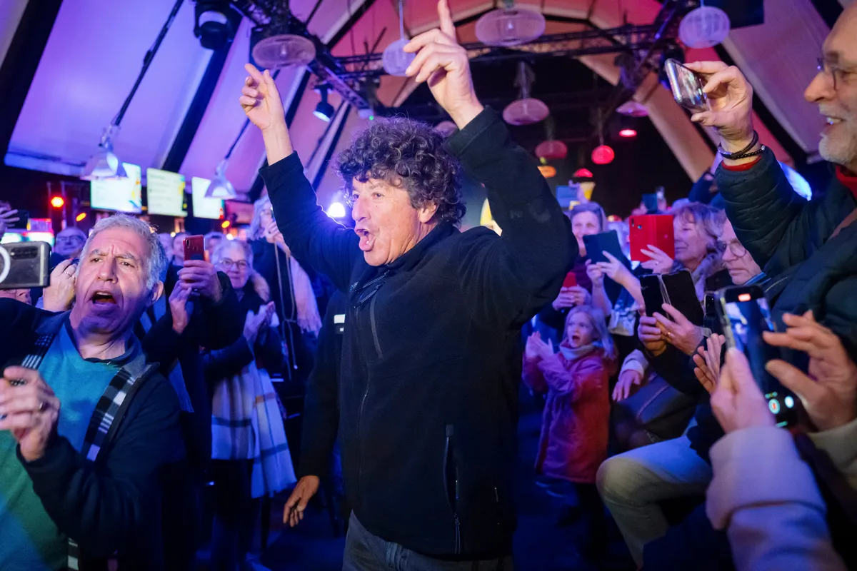LES SABLES D'OLONNE, FRANCE - FEBRUARY 05, 2025 : Tout Commence en Finistère - Armor Lux skipper Jean le Cam (FRA), is photographed at the Skippers Finishers Club of the Vendee Globe, on February 05, 2025 in Les Sables d'Olonne, France - (Photo by Vincent Curutchet / Alea)