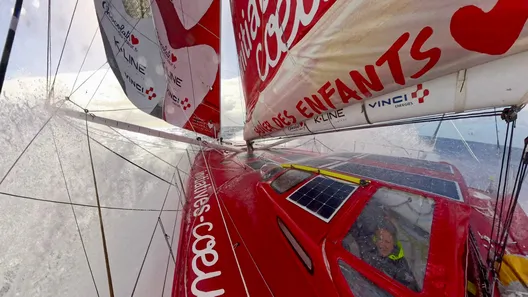 LE 13 NOVEMBRE 2024 : Photo envoyée depuis le bateau Initiatives-Coeur lors de la course à la voile du Vendée Globe le 13 novembre 2024. (Photo du skipper Sam Davies)