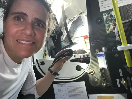 RACE, NOVEMBER 13, 2024 : Photo sent from the boat L’Occitane en Provence during the Vendee Globe sailing race on November 13, 2024. (Photo by skipper Clarisse Crémer)