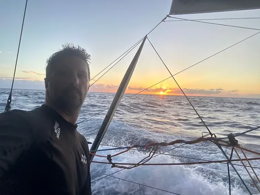 RACE, NOVEMBER 14, 2024 : Photo sent from the boat PAPREC ARKÉA during the Vendee Globe sailing race on November 14, 2024. (Photo by skipper Yoann Richomme)