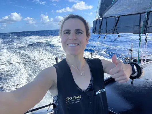 RACE, NOVEMBER 14, 2024 : Photo sent from the boat L’Occitane en Provence during the Vendee Globe sailing race on November 14, 2024. (Photo by skipper Clarisse Crémer)