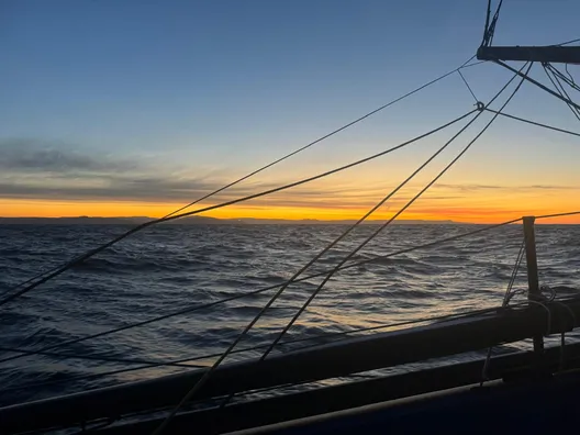 14 NOVEMBRE 2024 : Photo envoyée depuis le bateau STAND AS ONE lors de la course à la voile du Vendée Globe le 14 novembre 2024. (Photo du skipper Eric Bellion)