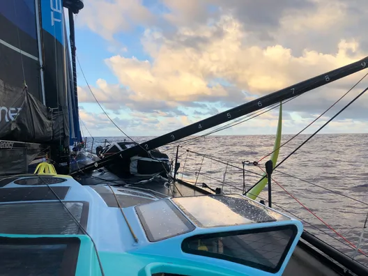 LE 15 NOVEMBRE 2024 : Photo envoyée depuis le bateau TeamWork - Team Snef lors de la course à la voile du Vendée Globe, le 15 novembre 2024. (Photo du skipper Justine Mettraux)