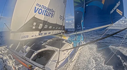 LE 17 NOVEMBRE 2024 : Photo envoyée depuis le bateau Groupe Dubreuil lors de la course à la voile du Vendée Globe le 17 novembre 2024. (Photo du skipper Sébastien Simon)