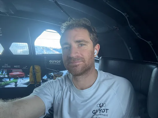 LE 18 NOVEMBRE 2024 : Photo envoyée depuis le bateau GUYOT Environnement - Water Family lors de la course à la voile du Vendée Globe le 18 novembre 2024. (Photo du skipper Benjamin Dutreux)