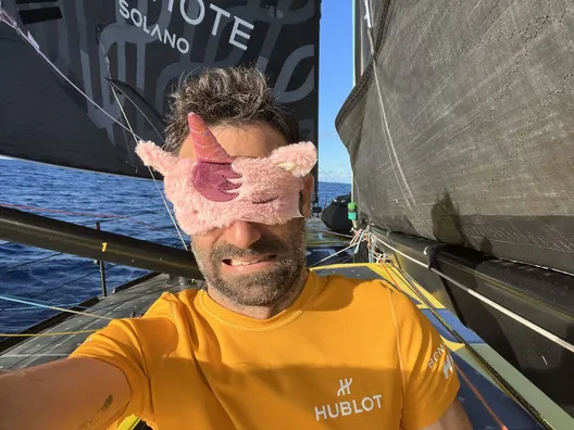 RACE, NOVEMBER 19, 2024 : Photo sent from the boat Hublot during the Vendee Globe sailing race on November 19, 2024. (Photo by skipper Alan Roura)