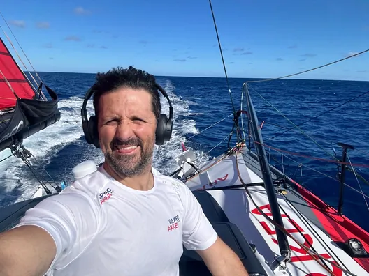 RACE, NOVEMBER 19, 2024 : Photo sent from the boat PAPREC ARKÉA during the Vendee Globe sailing race on November 19, 2024. (Photo by skipper Yoann Richomme)