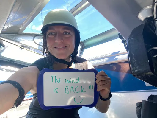 COURSE, 19 NOVEMBRE 2024 : Photo envoyée depuis le bateau TeamWork - Team Snef lors de la course à la voile du Vendée Globe, le 19 novembre 2024. (Photo du skipper Justine Mettraux)