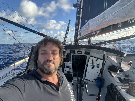 LE 19 NOVEMBRE 2024 : Photo envoyée depuis le bateau HUMAN Immobilier lors de la course à la voile du Vendée Globe le 19 novembre 2024. (Photo du skipper Antoine Cornic)