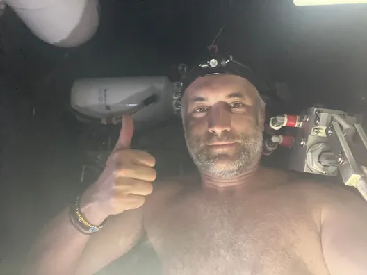 20 NOVEMBRE 2024 : Photo envoyée depuis le bateau Nexans - Wewise lors de la course à la voile du Vendée Globe le 20 novembre 2024. (Photo du skipper Fabrice Amedeo)