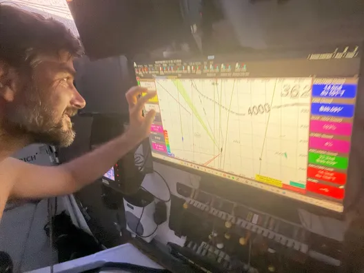 RACE, NOVEMBER 22, 2024 : Photo sent from the boat Malizia - Seaexplorer during the Vendee Globe sailing race on November 22, 2024. (Photo by skipper Boris Herrmann)