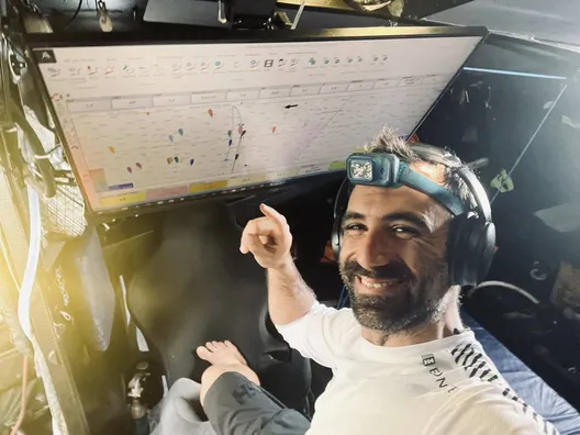 RACE, NOVEMBER 22, 2024 : Photo sent from the boat Hublot during the Vendee Globe sailing race on November 22, 2024. (Photo by skipper Alan Roura)