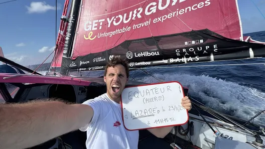 23 NOVEMBRE 2024 : Photo envoyée depuis le bateau Lazare lors de la course à la voile du Vendée Globe le 23 novembre 2024. (Photo du skipper Tanguy Le Turquais)